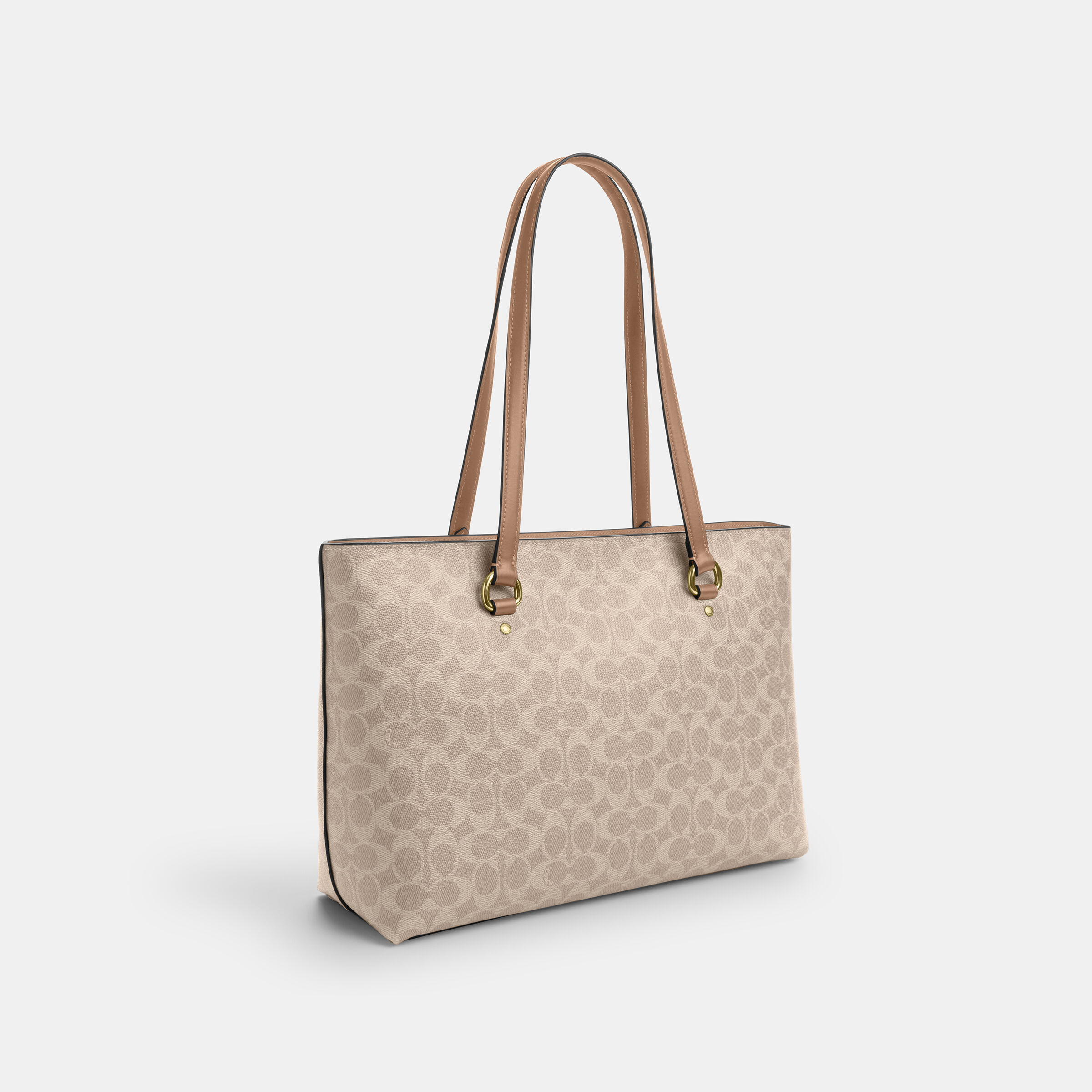 Buy COACH Station Tote Bag In Signature Canvas BEIGE Online in UAE
