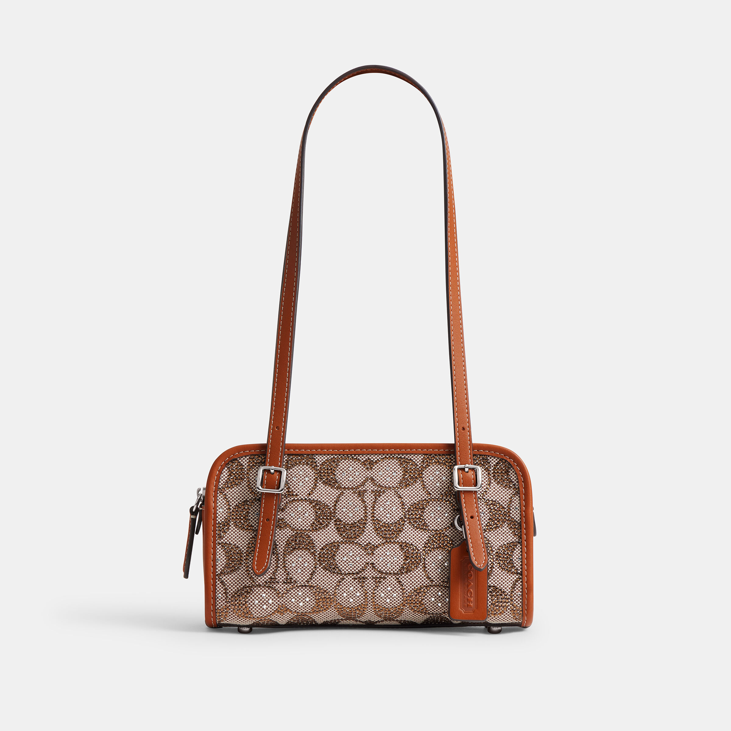 COACH​

Bag Buy COACH Swing Zip Bag 20 In Crystal Signature Jacquard Brown
