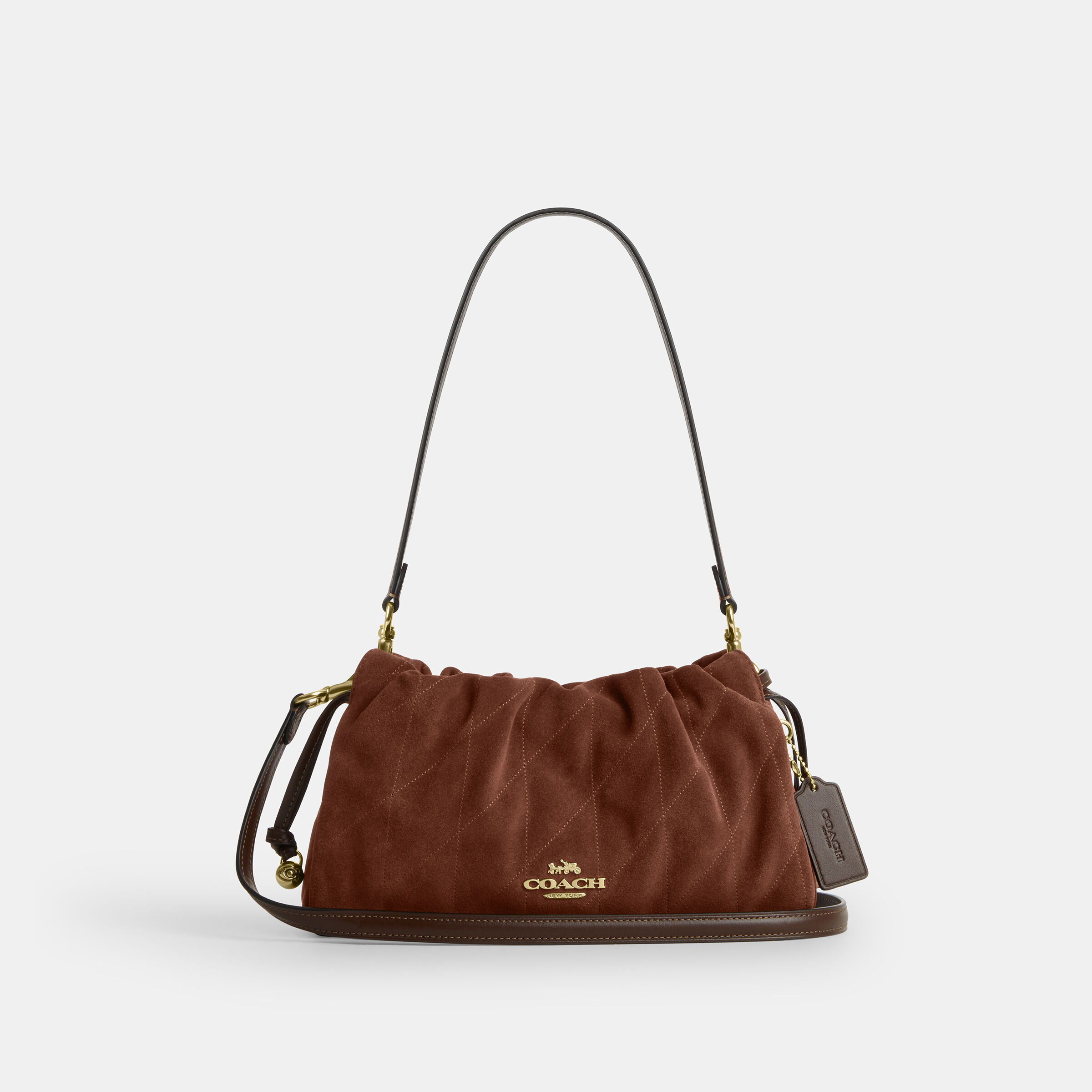 Buy COACH Faye Shoulder Bag With Quilting DARK BROWN Online in UAE