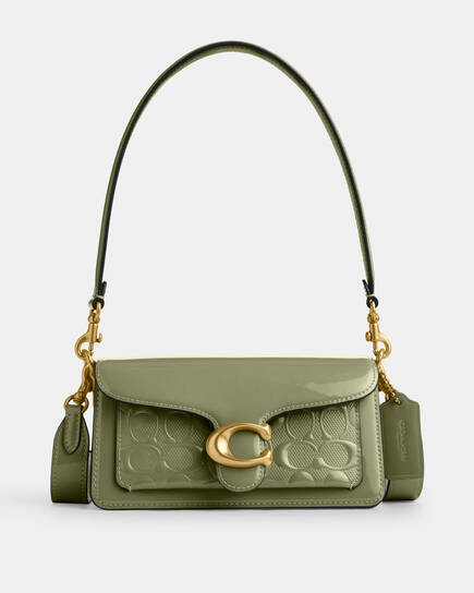 Buy COACH Tabby Shoulder Bag 20 In Signature Leather Green Online