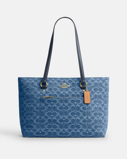 Buy COACH Station Tote Bag In Signature Denim Blue Online in UAE